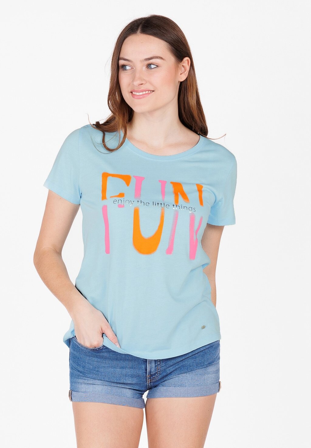 

Футболка с принтом WT FUN ROUND Key Largo, цвет light blue