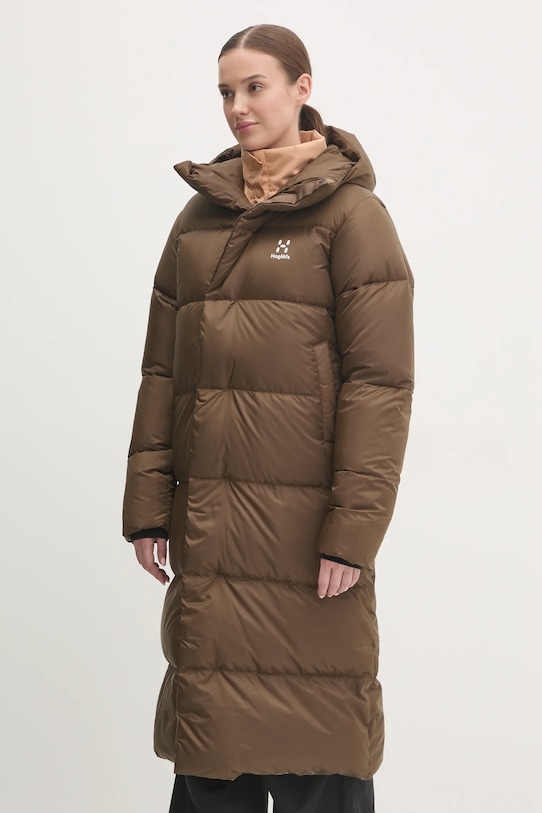 

Длинная пуховая куртка Long Down Haglöfs, зеленый