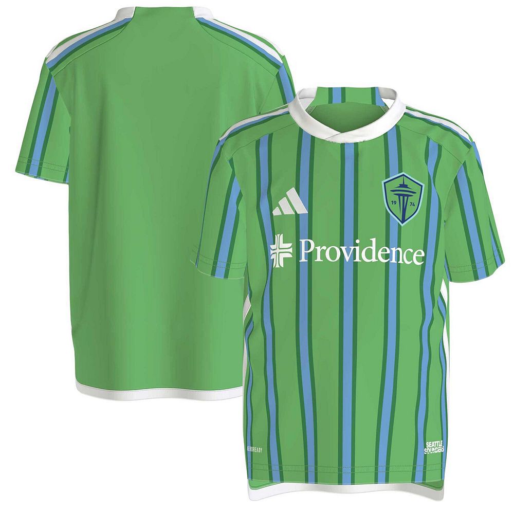 

Джерси команды Adidas Rave Green Seattle Sounders FC 2024 AEROREADY для малышей, цвет Snd Green