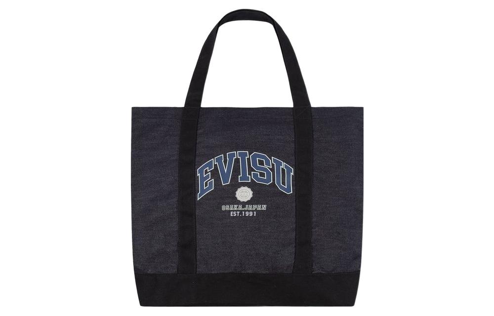 

EVISU Хлопковая мужская сумка через плечо синяя