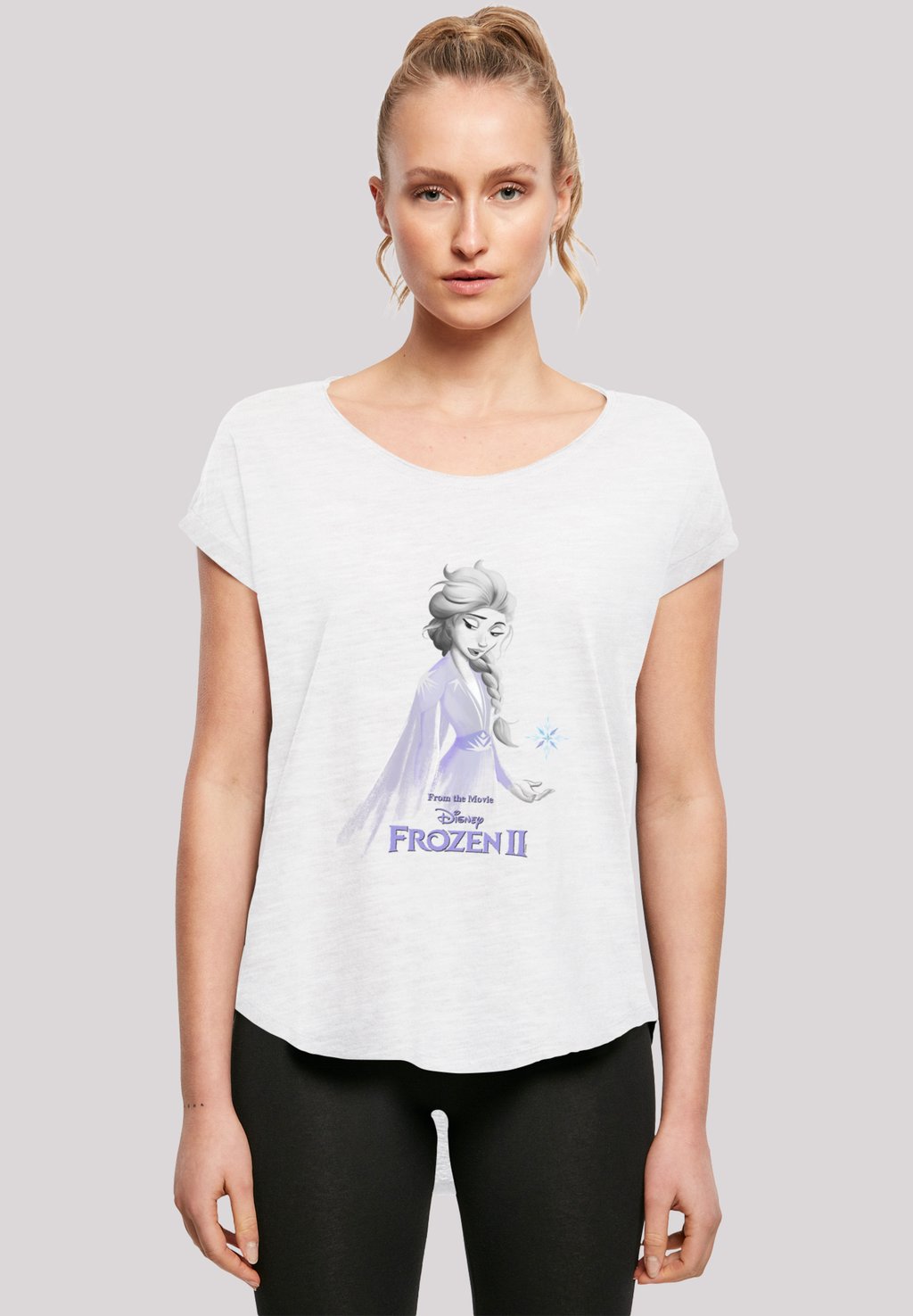 

Футболка с принтом DISNEY FROZEN 2 ELSA UNITY SNOWFLAKE F4NT4STIC, белый
