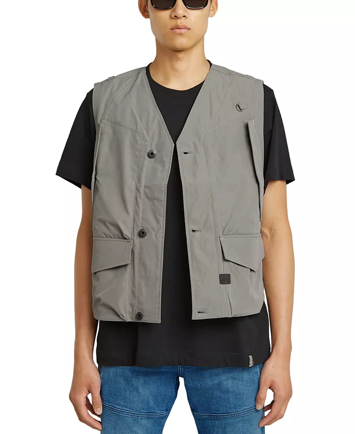 

Мужской многофункциональный жилет с карманами G-Star Raw, загар/бежевый