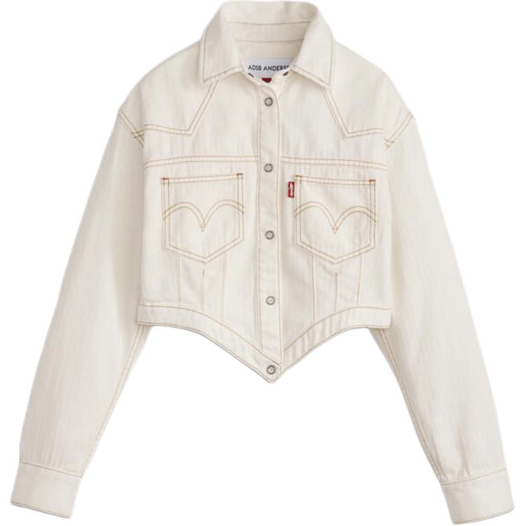 

Levis Женская джинсовая куртка Andersson Bell X ANDERSSON BELL, белая, коллаборация