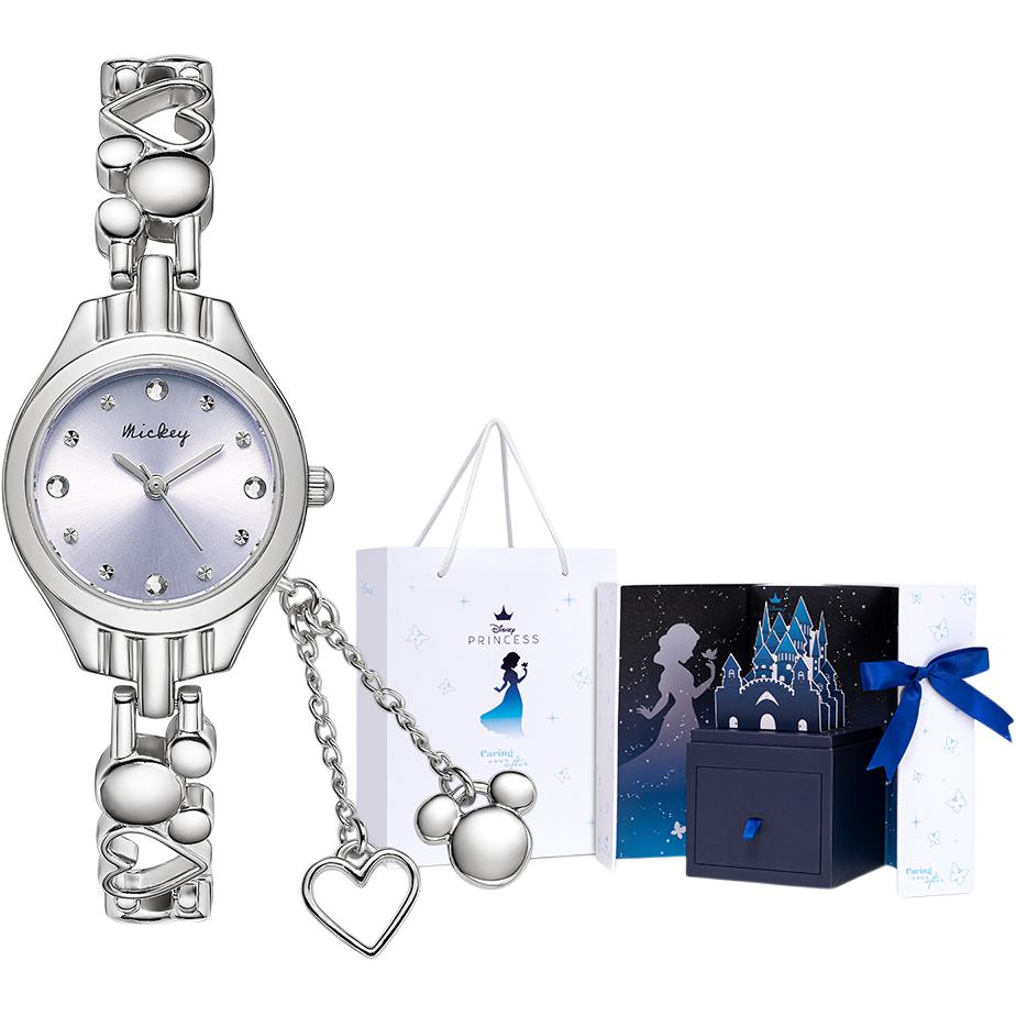 

Disney Часы Quartz Movement Alloy Strap Watch Women's Watch Gold Dial, MK-11737PL[Festival Box]
