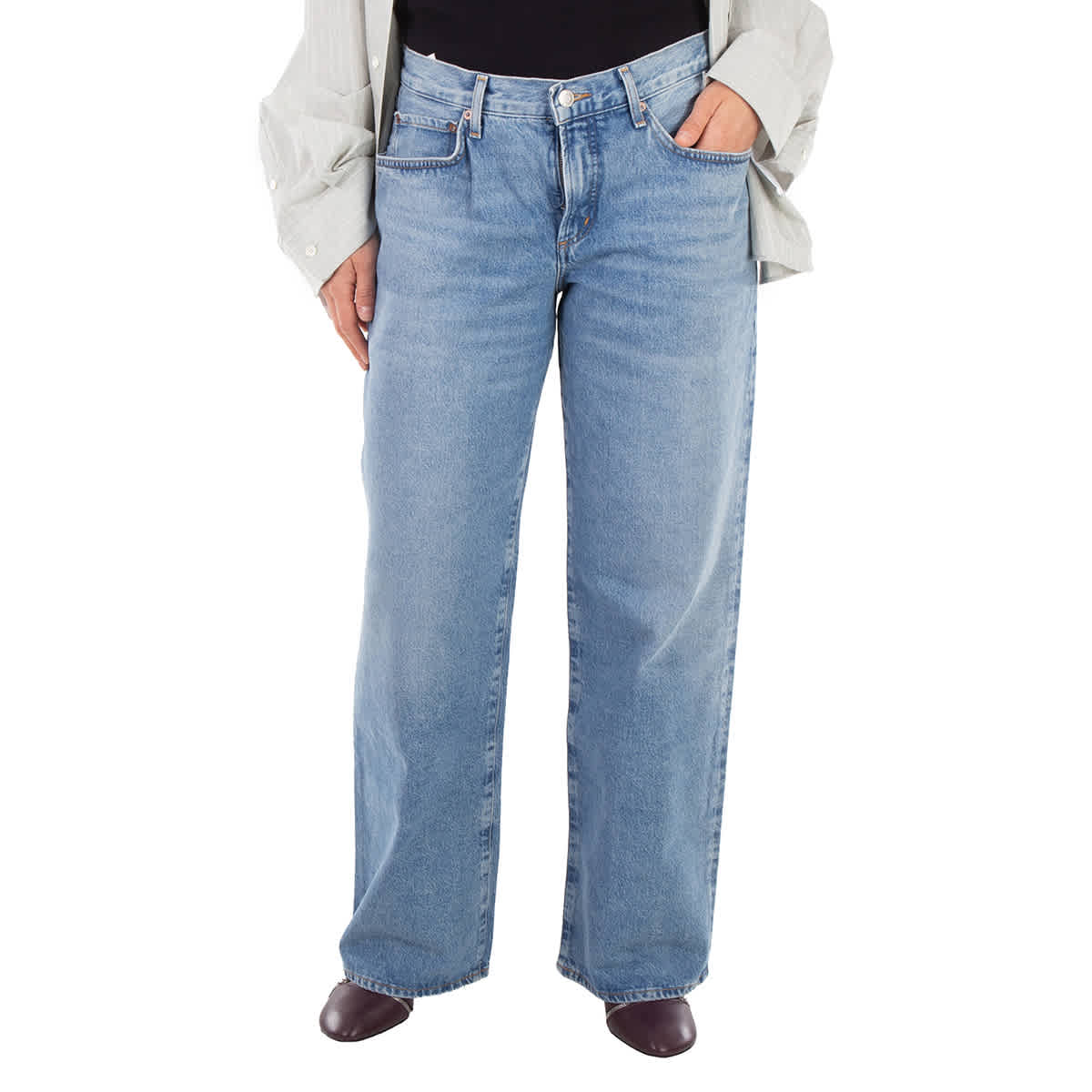 

Женские джинсы Agolde Blue Fusion