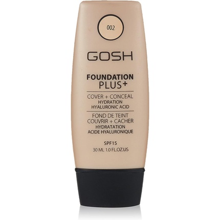 

Gosh Copenhagen Foundation Plus Cover and Conceal SPF15 002 цвета слоновой кости, 30 мл, Коричневый, Gosh Copenhagen Foundation Plus Cover and Conceal SPF15 002 цвета слоновой кости, 30 мл