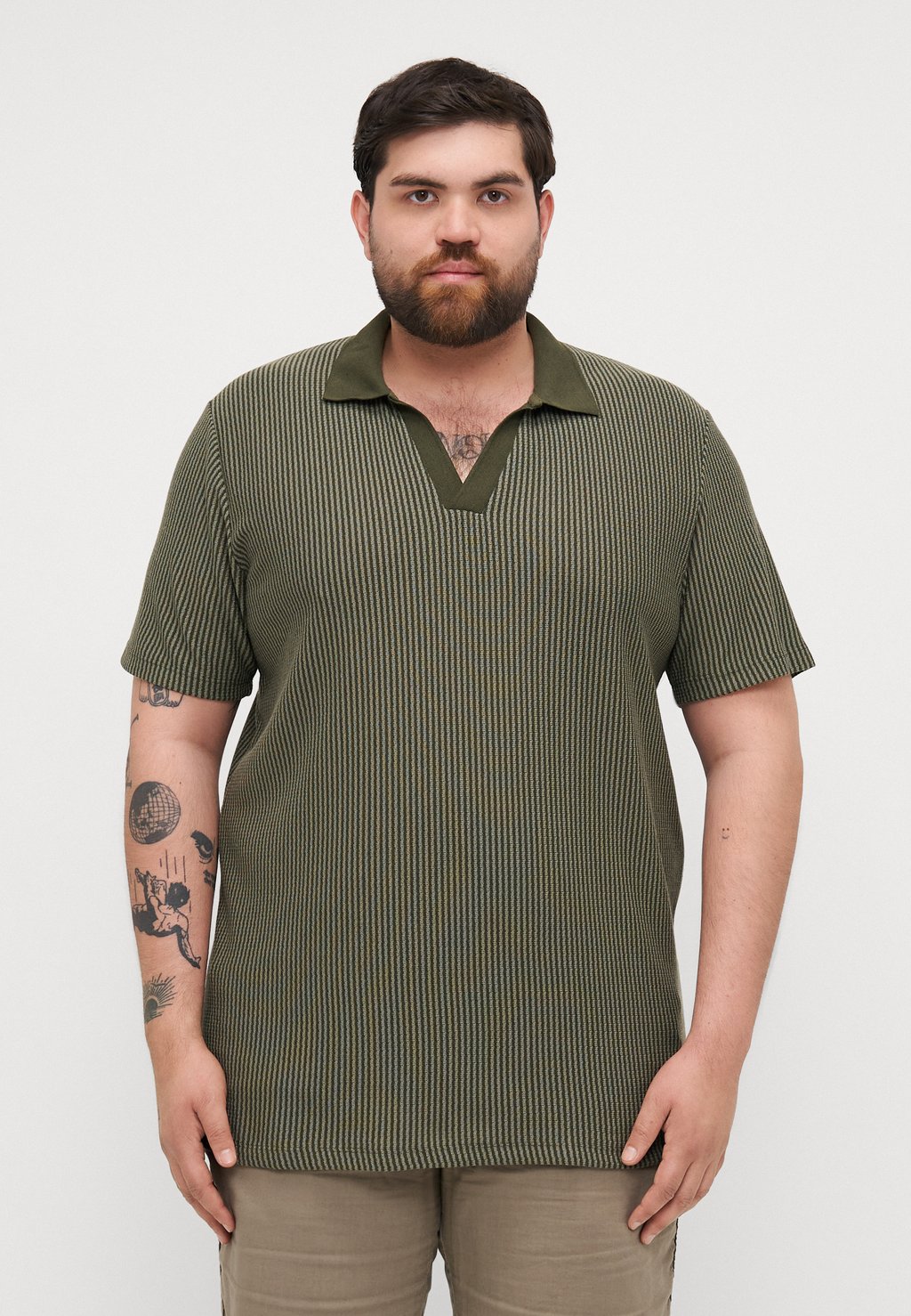 

Рубашка поло JPRKASH Jack & Jones, оливковый