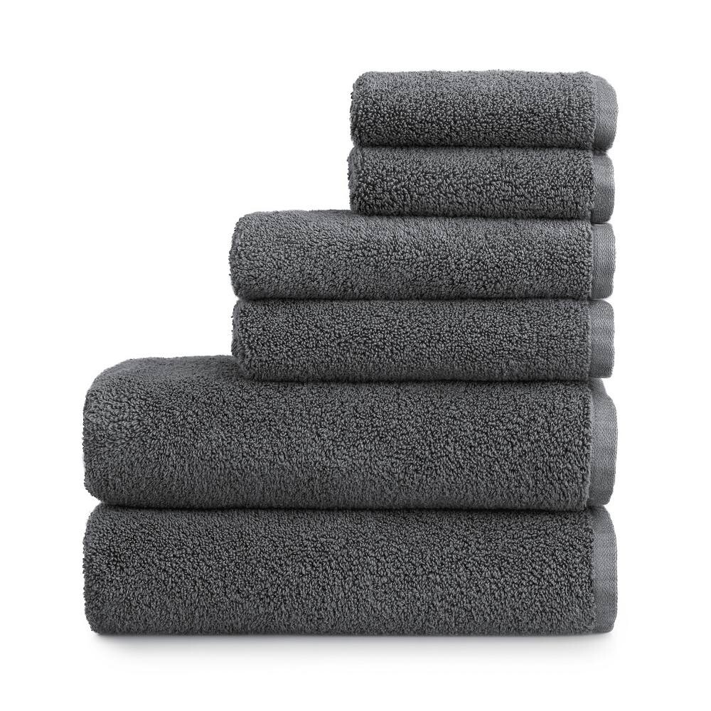 

Sonoma Goods For Life Supersoft Набор банных полотенец из 6 предметов, цвет Charcoal