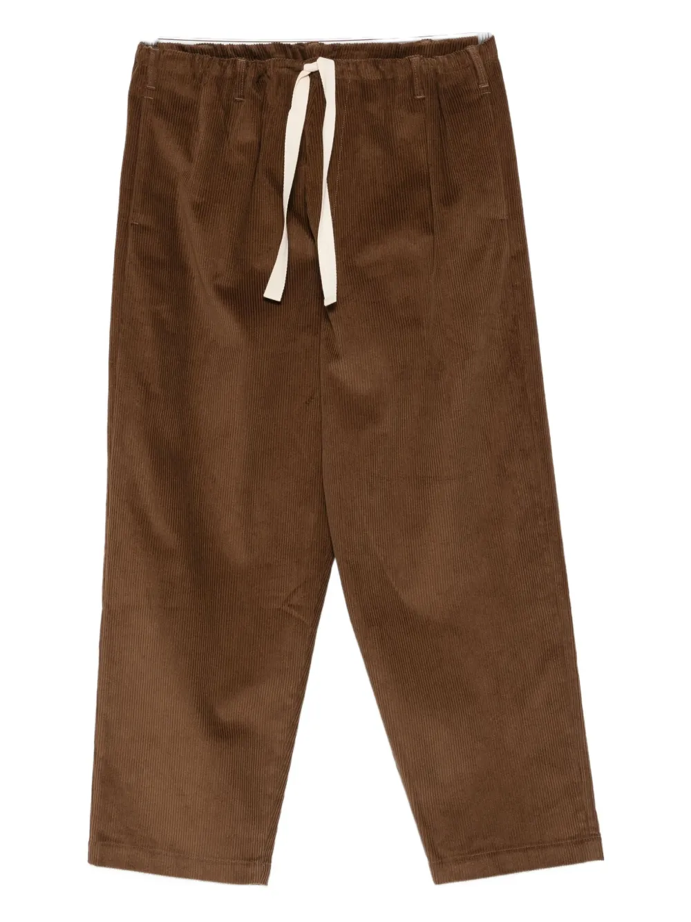 

Вельветовые брюки на шнурке Moschino Jeans, коричневый