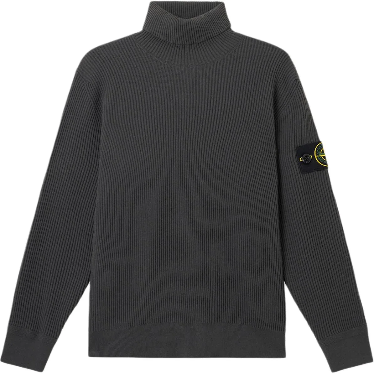 Свитер с логотипом STONE ISLAND, Lead Gray