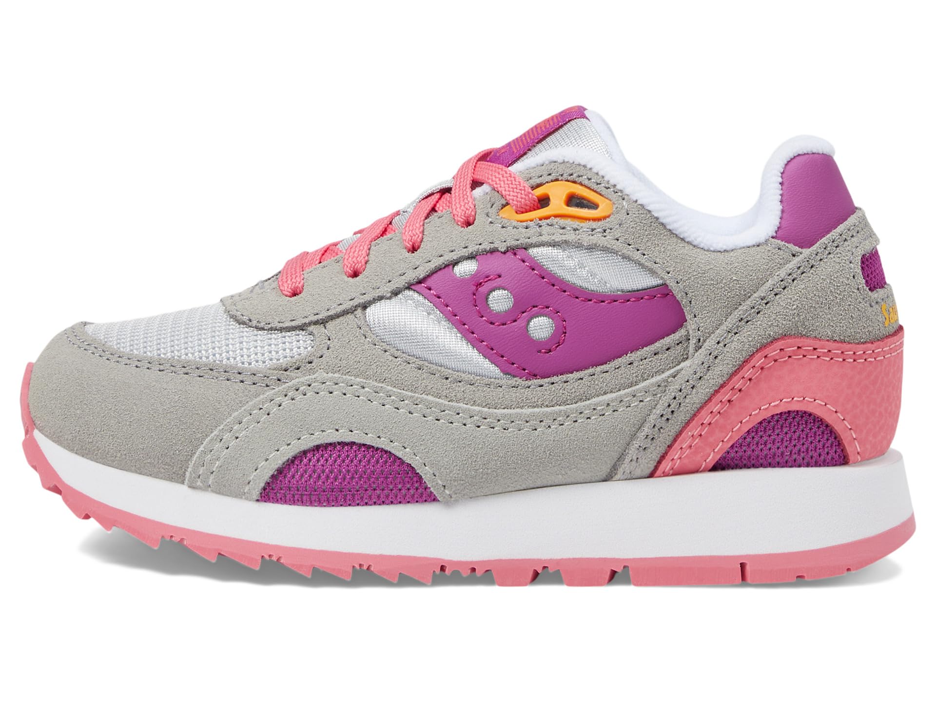 Кроссовки Saucony Kids Originals Shadow 6000, Grey/Purple/Coral — фото 4
