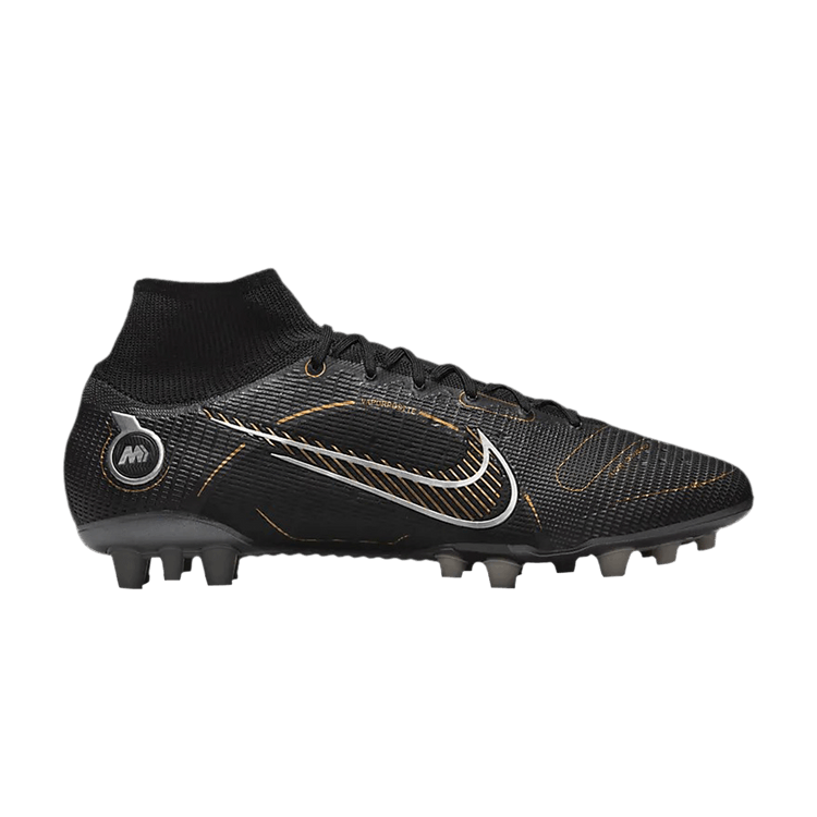 

Бутсы Nike Mercurial Superfly 8 Elite AG 'Black Metallic Gold', черный