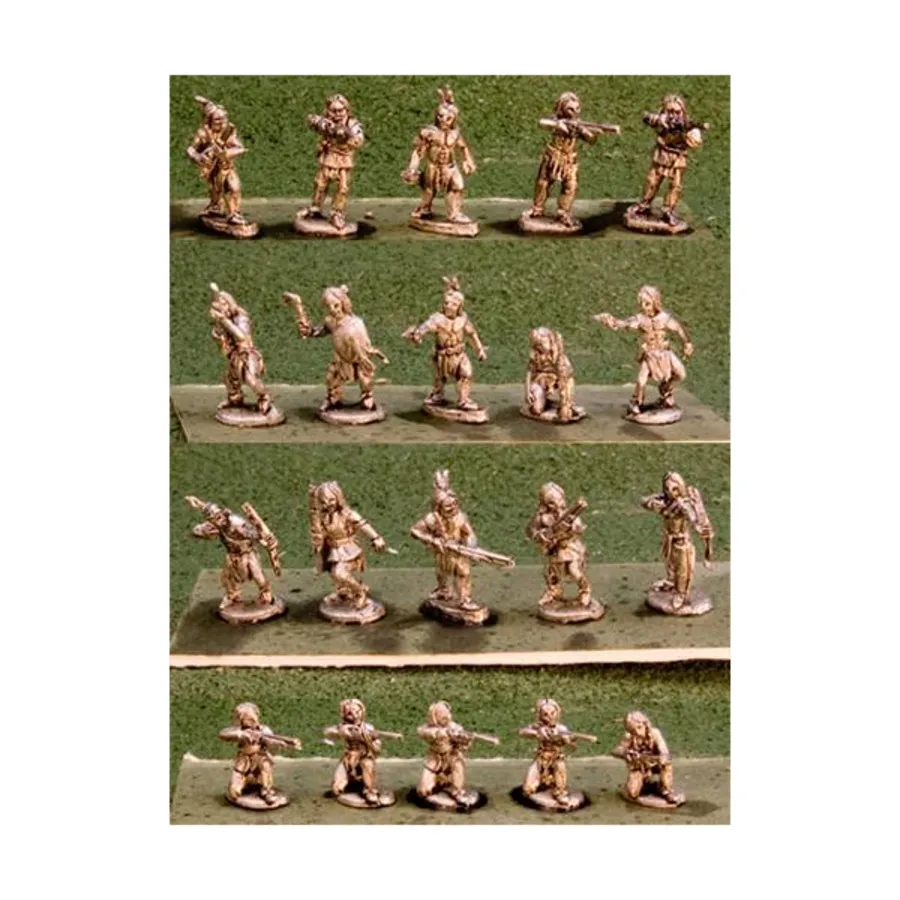 

Спешенные равнинные воины, Historical Miniatures - War Paint (15mm) (Blue Moon Manufacturing)