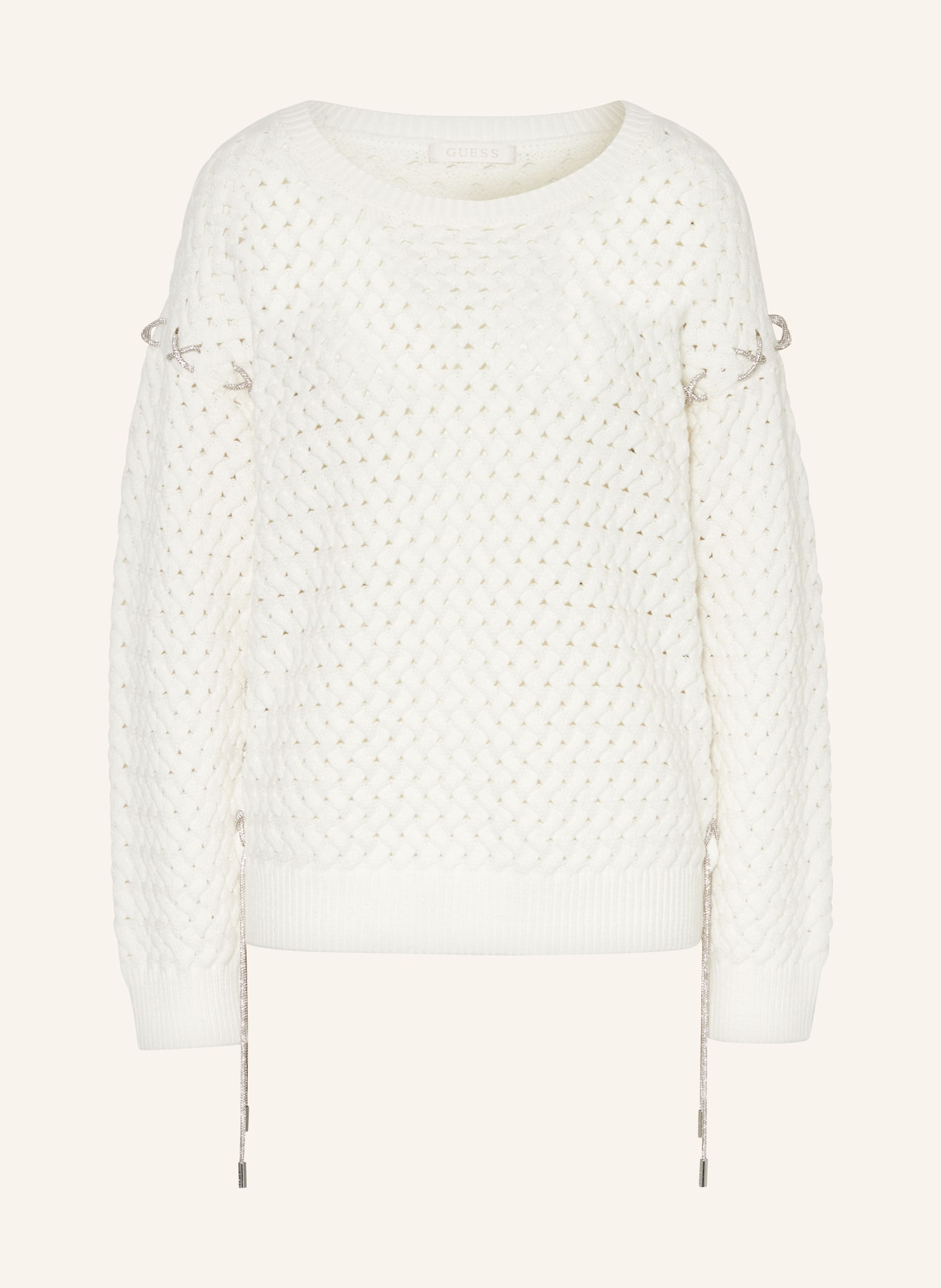 

Свитер Elliss с драгоценными камнями Guess, бежевый