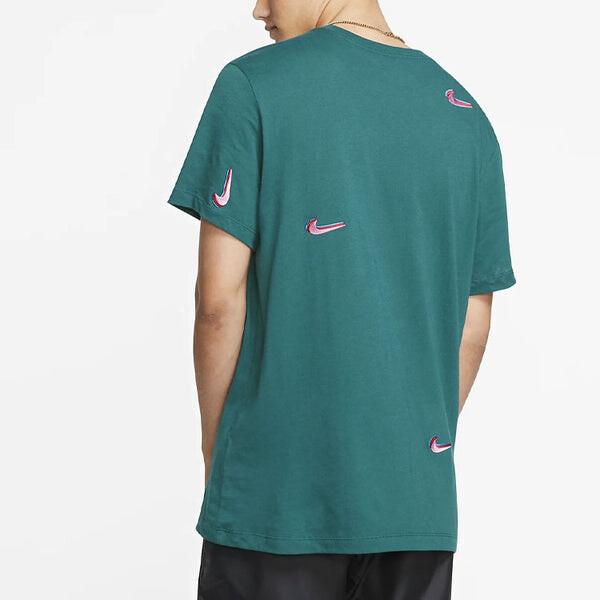 Футболка sb skateboard x parra pocket t shirt midnight turq tee green Nike, зеленый — фото 4
