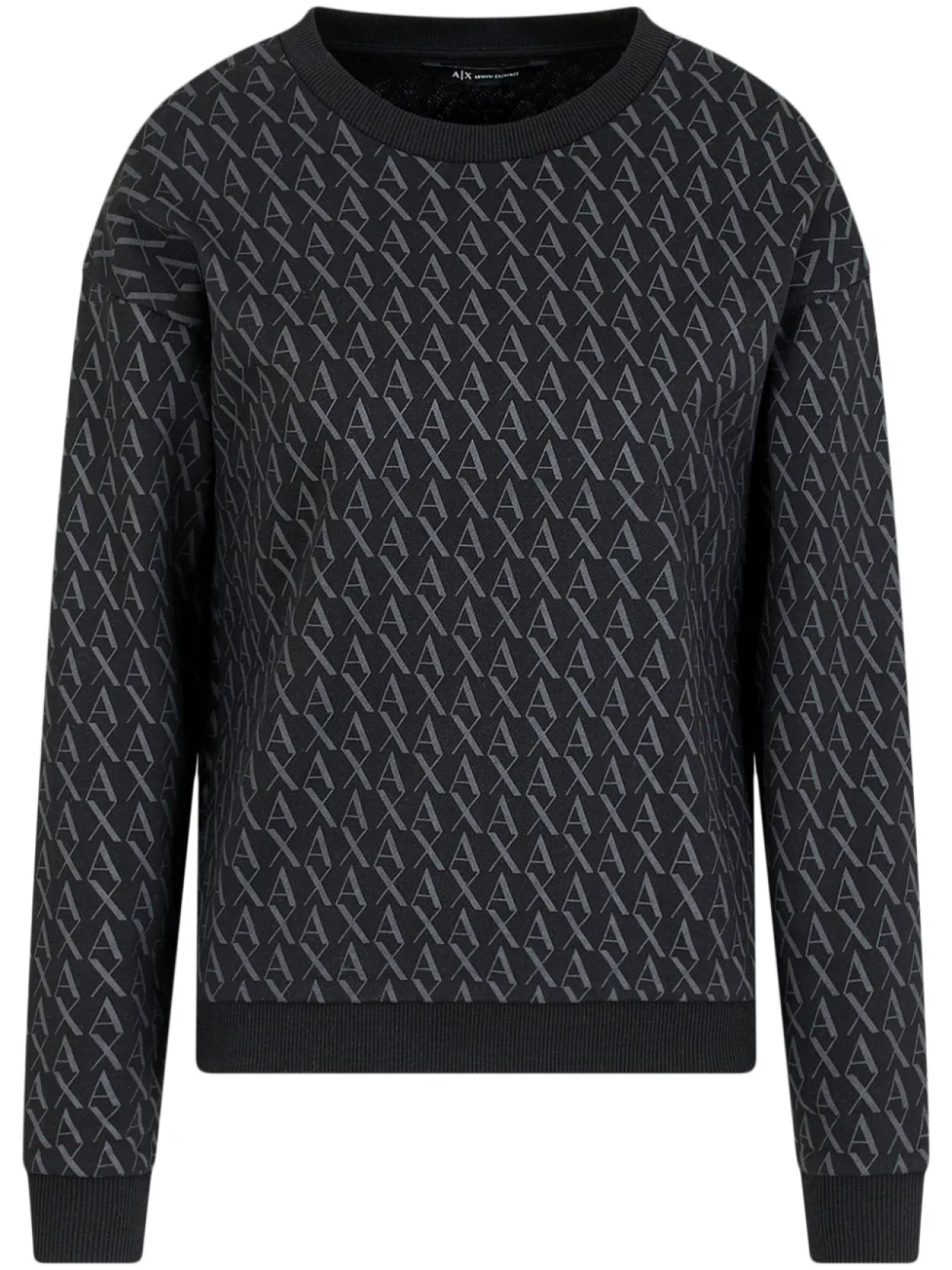 

Armani Exchange толстовка с монограммой, черный