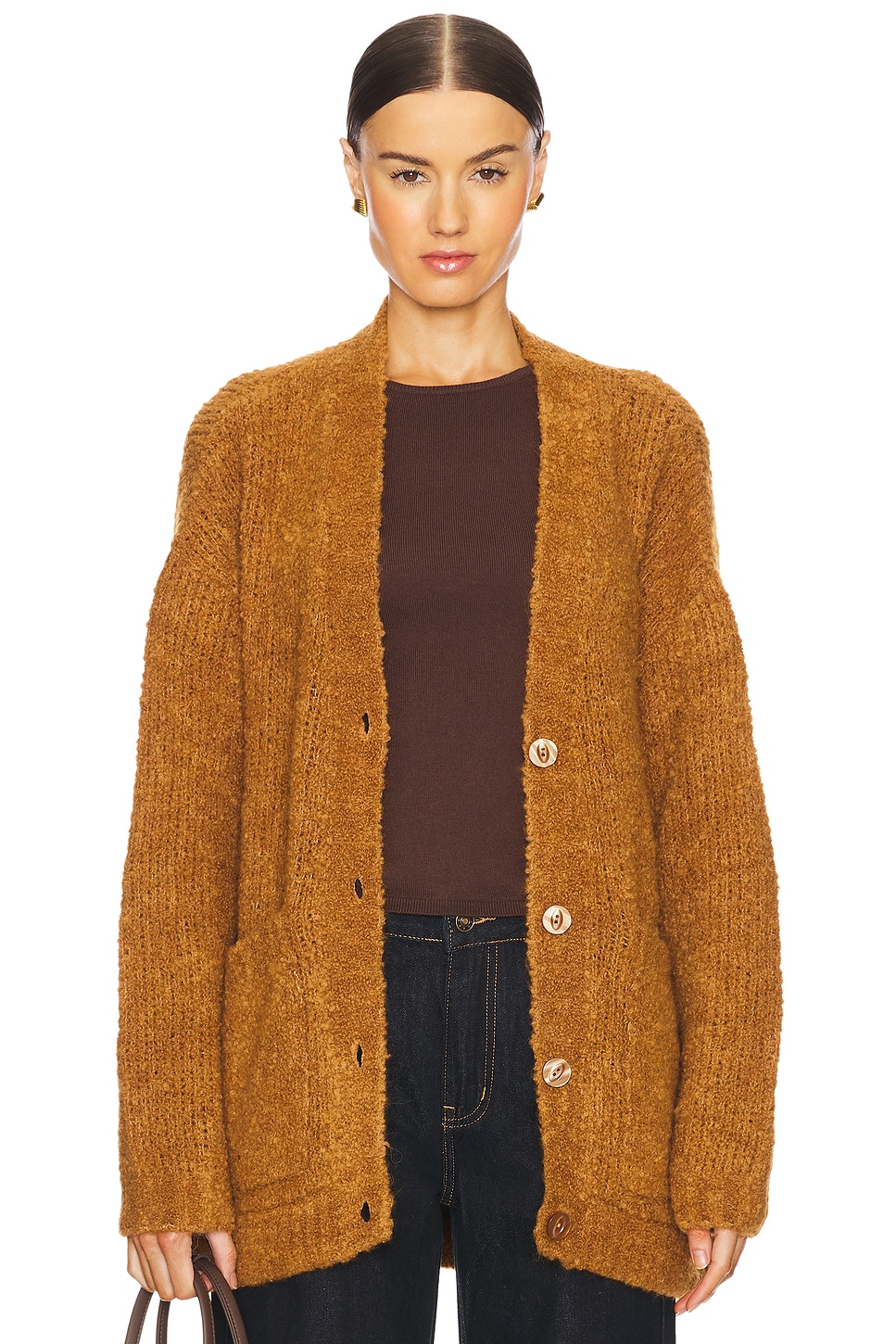 

Кардиган zolly с карманами American Vintage, коричневый