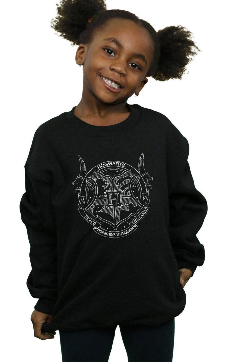 

Толстовка с печатью Хогвартса Harry Potter, черный