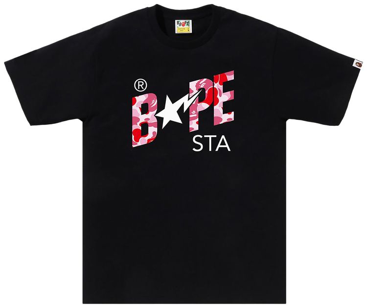 

Футболка BAPE ABC Camo Sta Logo Tee, черный