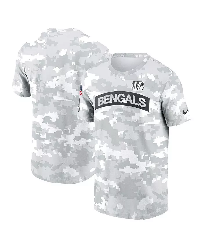 

Мужская белая футболка Cincinnati Bengals 2024 Salute To Service Big Tall Performance Nike