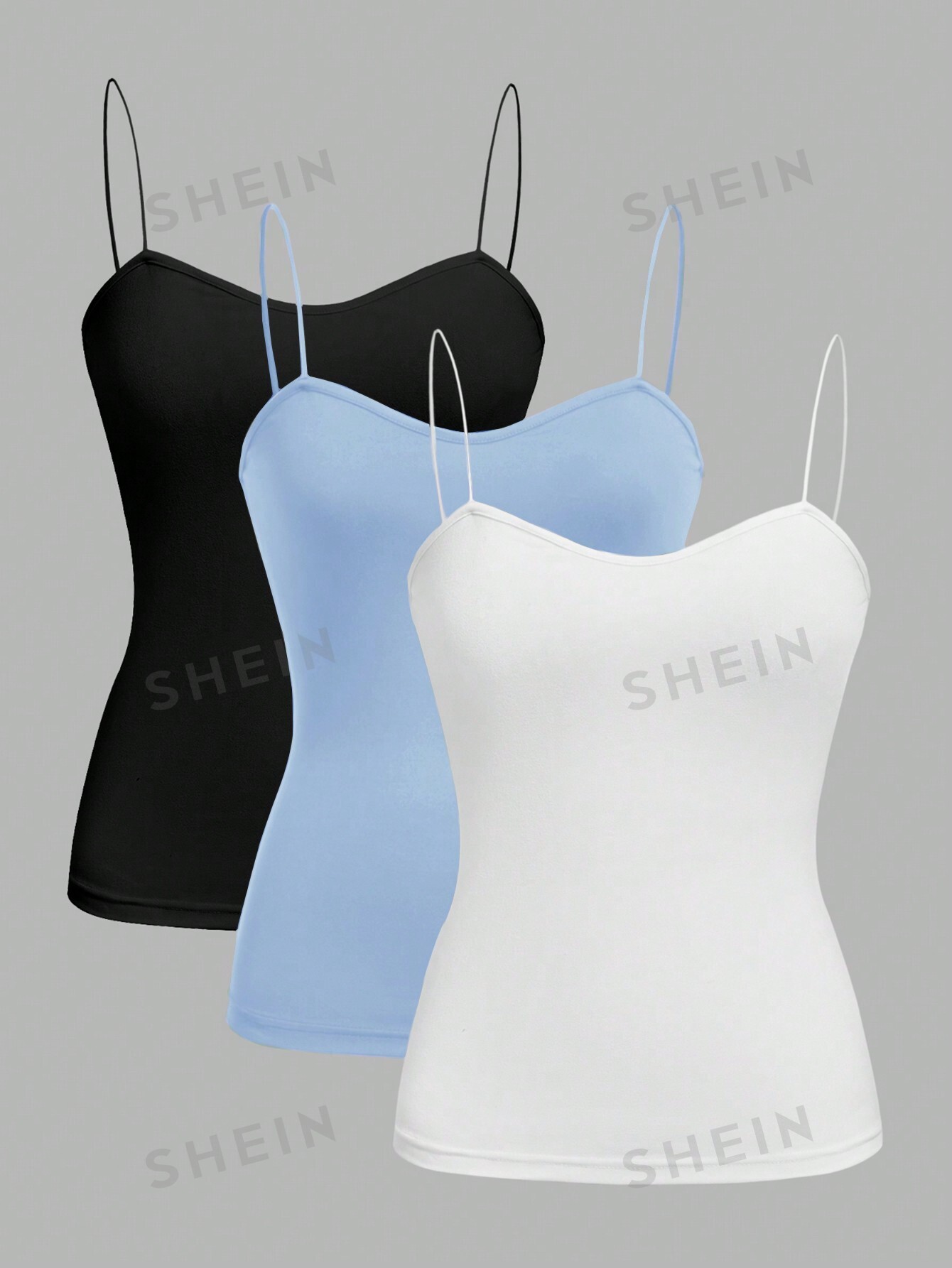 

Топ женский Shein Ezwear облегающий, 3 штуки