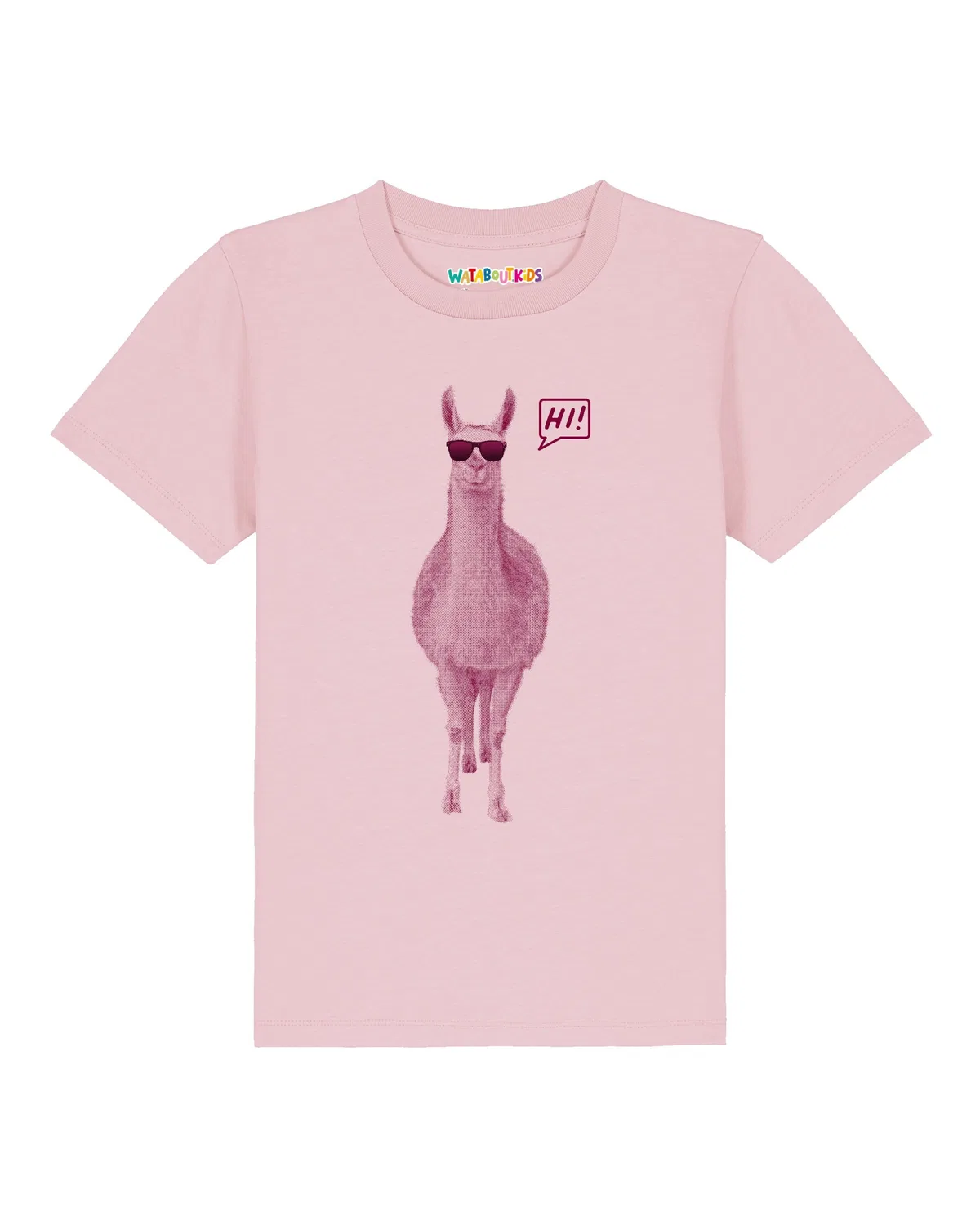 Футболка 'Lama sagt Hi' Watabout.Kids, Rose