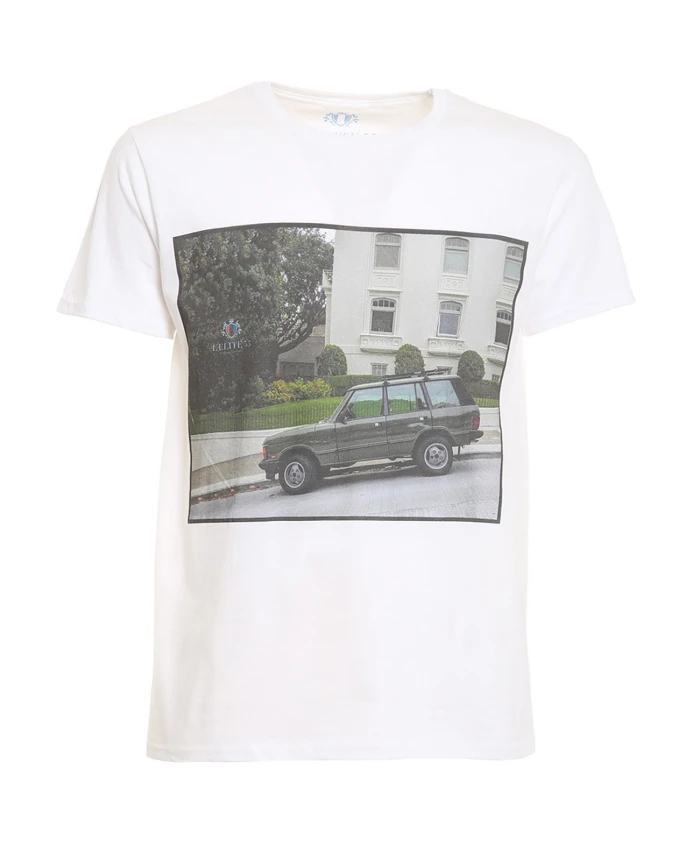 

Белая хлопковая футболка с принтом Equipe 55, белый