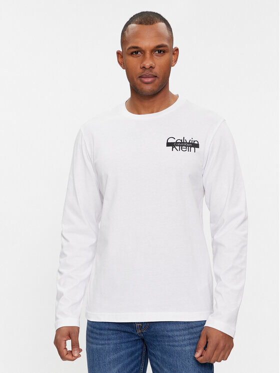 

Классический крой с длинными рукавами Calvin Klein, белый