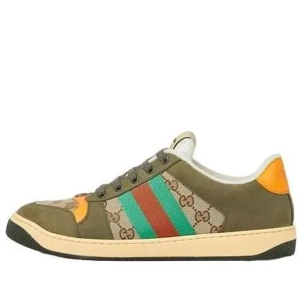 Кроссовки Gucci 25 Screener 'Беже-зеленый'