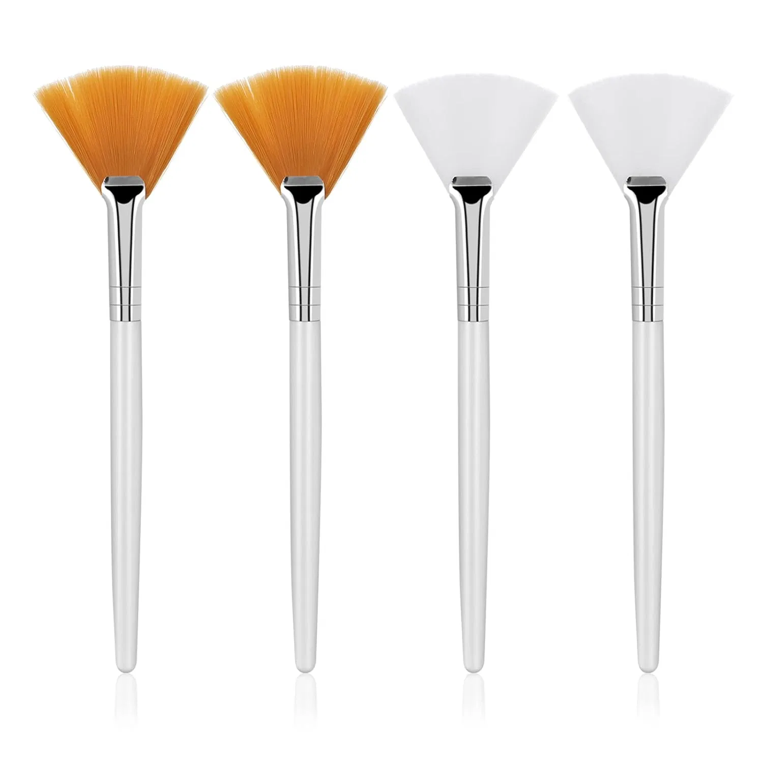 Набор из 4 веерных кистей Sibba для косметических масок Sibba, Pack Of 4 — фото 3
