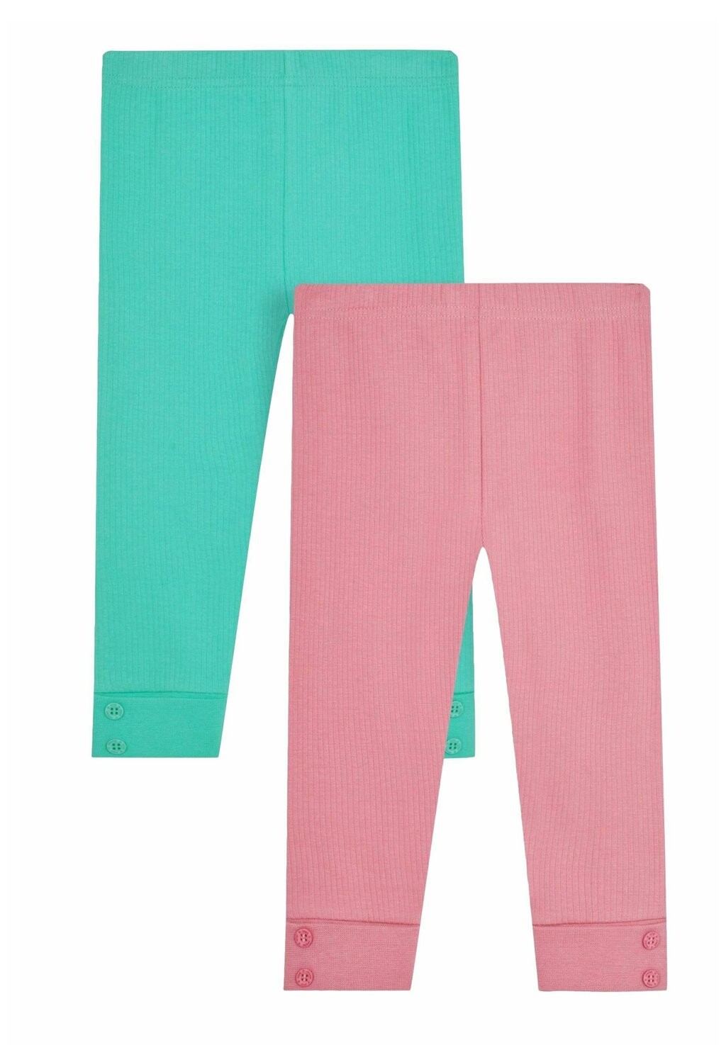 

Леггинсы 2-PACK JoJo Maman Bébé, цвет duck egg blue coral pink