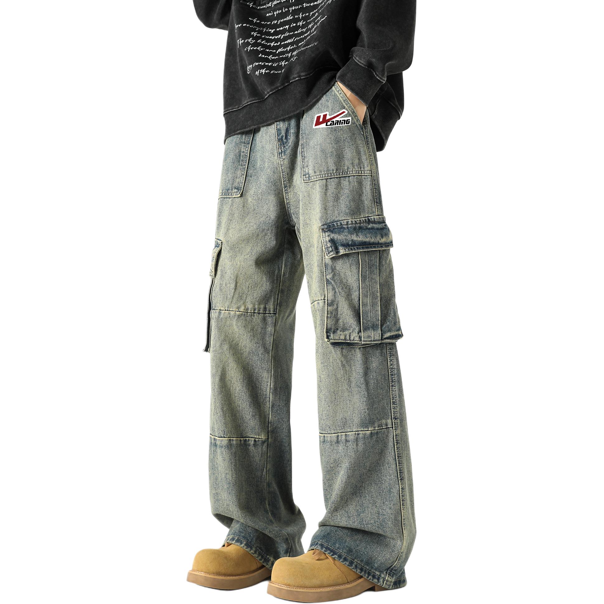 

WARRIOR Джинсы Unisex Blue DIY Badge Moderate Straight Fit