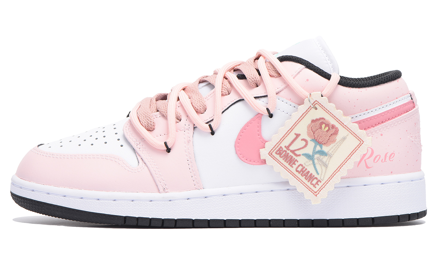 

Кроссовки Air JORDAN 1 Vintage Basketball Shoes Women's Low-Top White Pink, Розовый, Кроссовки Air JORDAN 1 Vintage Basketball Shoes Women's Low-Top White Pink