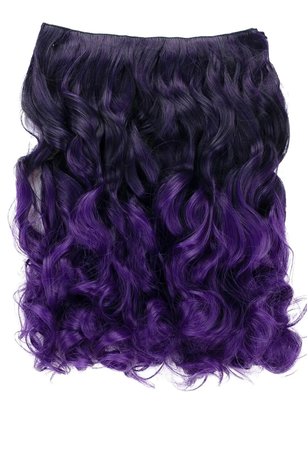 Шиньон-накладка на заколках 55/70 см от Prettyshop Caisha, Black Purple #1+Stfp20 Ceb12 — фото 2