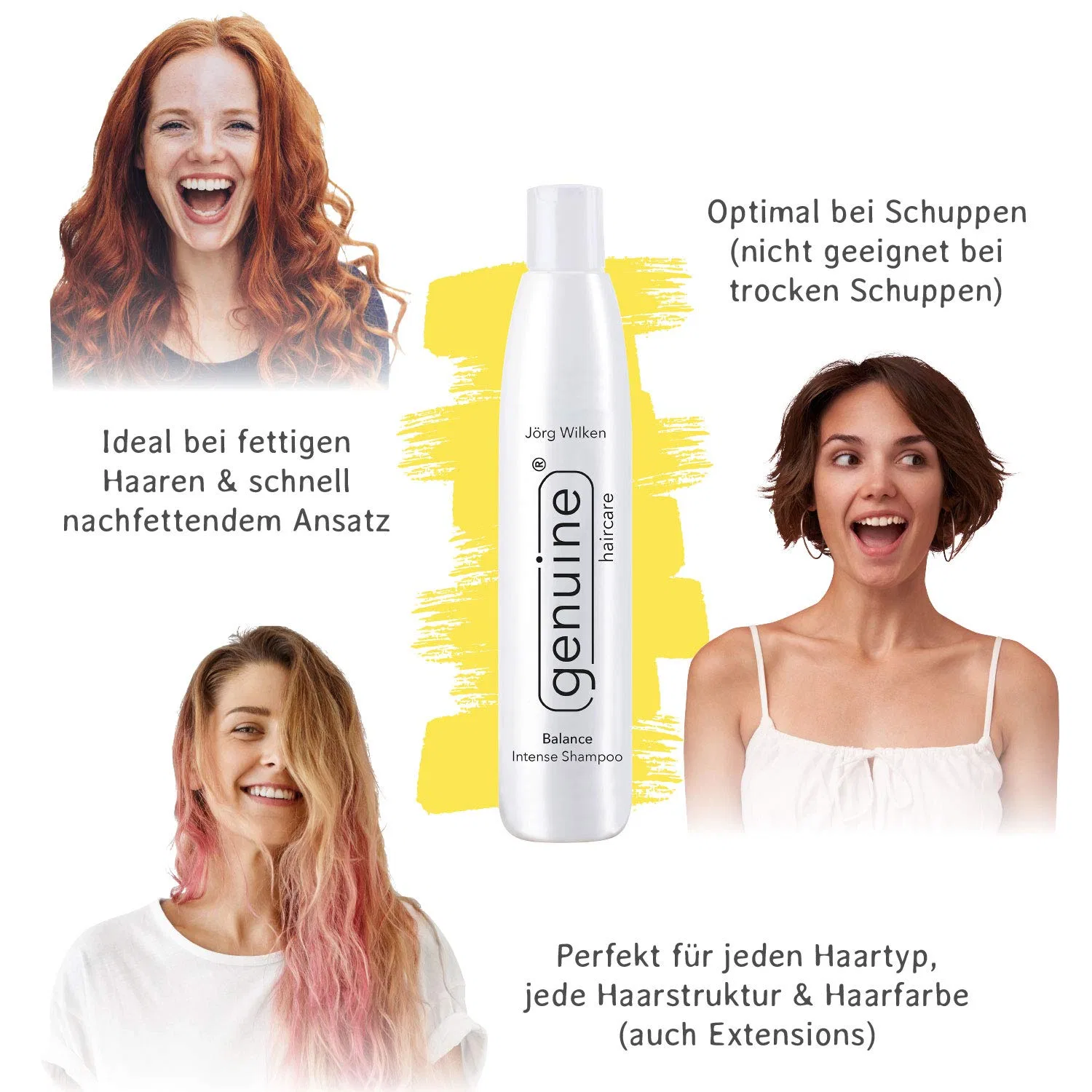 Шампунь Balance Intense для жирной кожи головы и против перхоти Genuine Haircare — фото 2