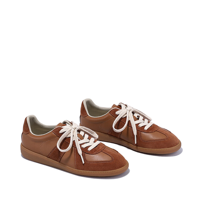 Кеды BELLALILY Skateboard Shoes Women's Low-Top, коричневый — фото 2
