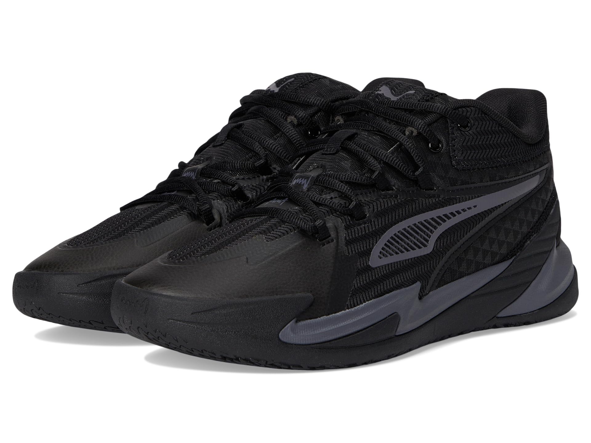 

Кроссовки PUMA Dagger Basketball Shoes, цвет Puma Black/Galactic Gray