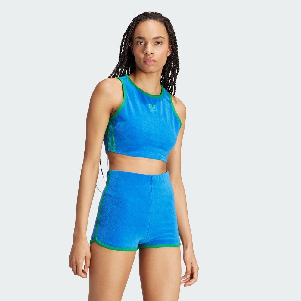 

Топ Adidas Adidas Originals Cropped Tank Top, синий