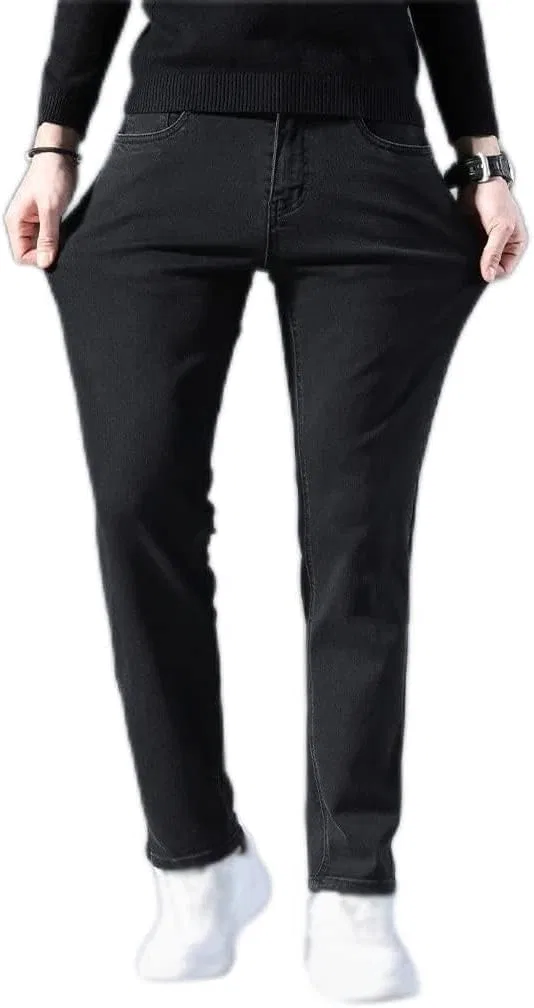 Джинсы прямого кроя Men's Jeans, Black Gray