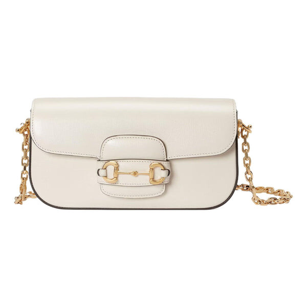 

Сумка horsebit 1955 small shoulder bag 'white' Gucci, белый