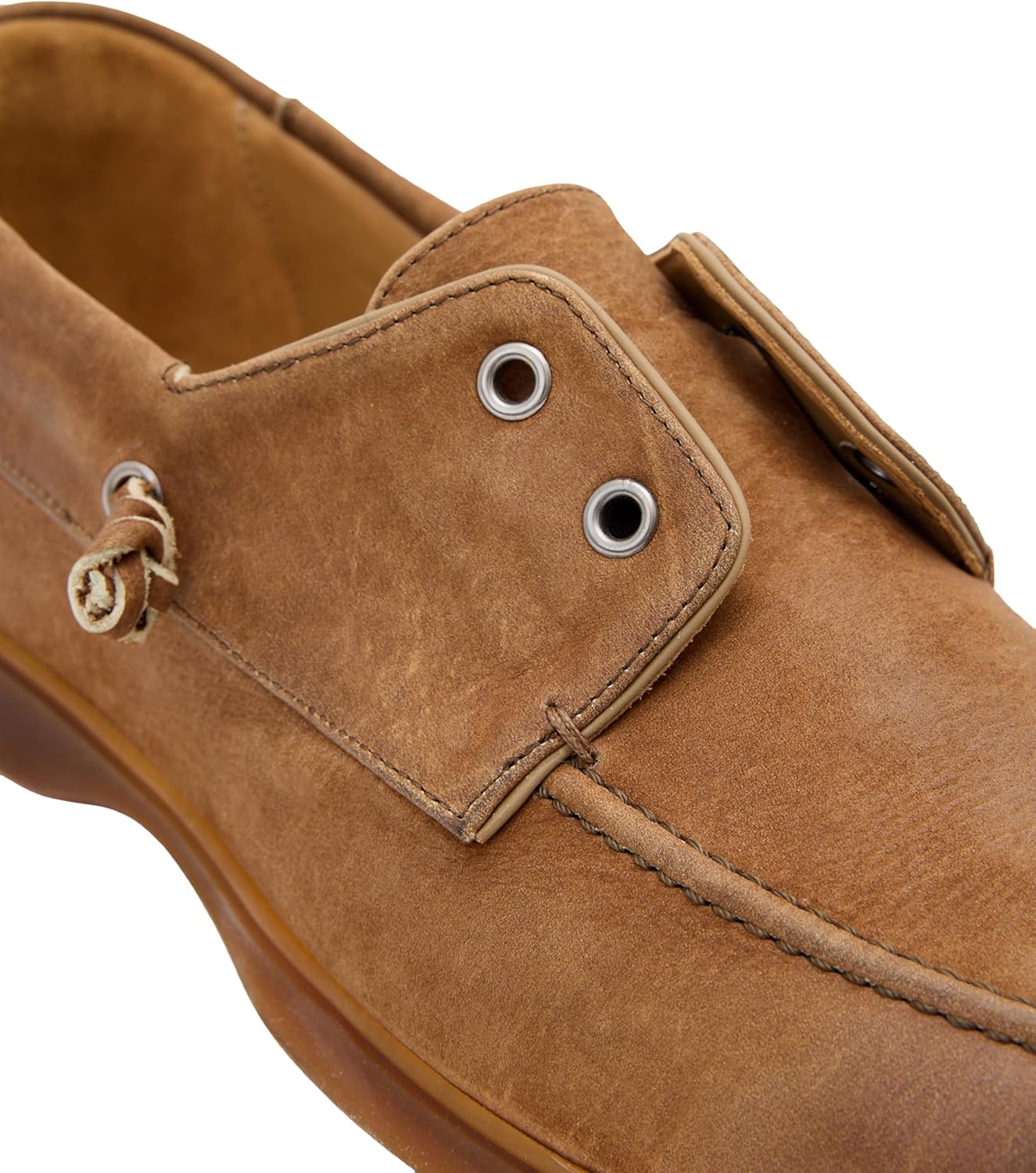 Мужские лодочные туфли John Varvatos Thompson Yacht Venetian, коричневый — фото 4