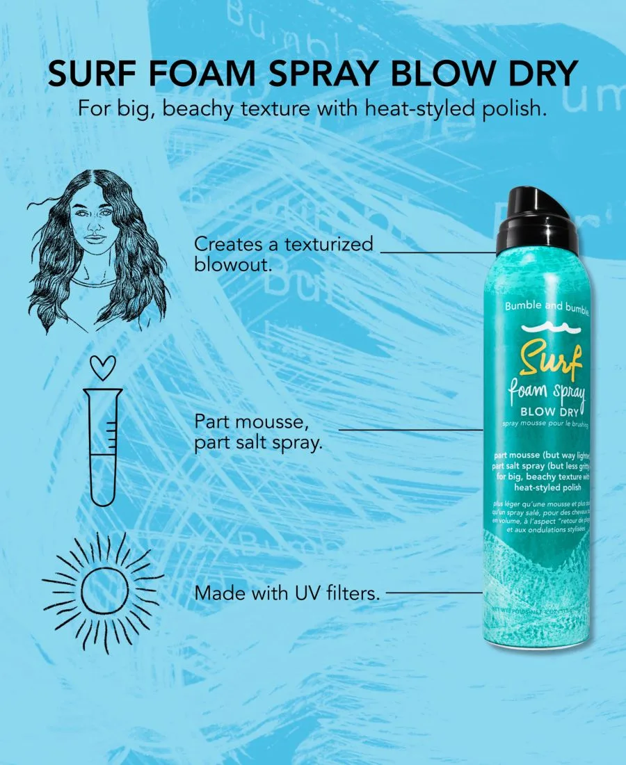 Bumble and Bumble Спрей-гель для укладки волос Surf Foam Spray Blow Dry, 113 мл — фото 4
