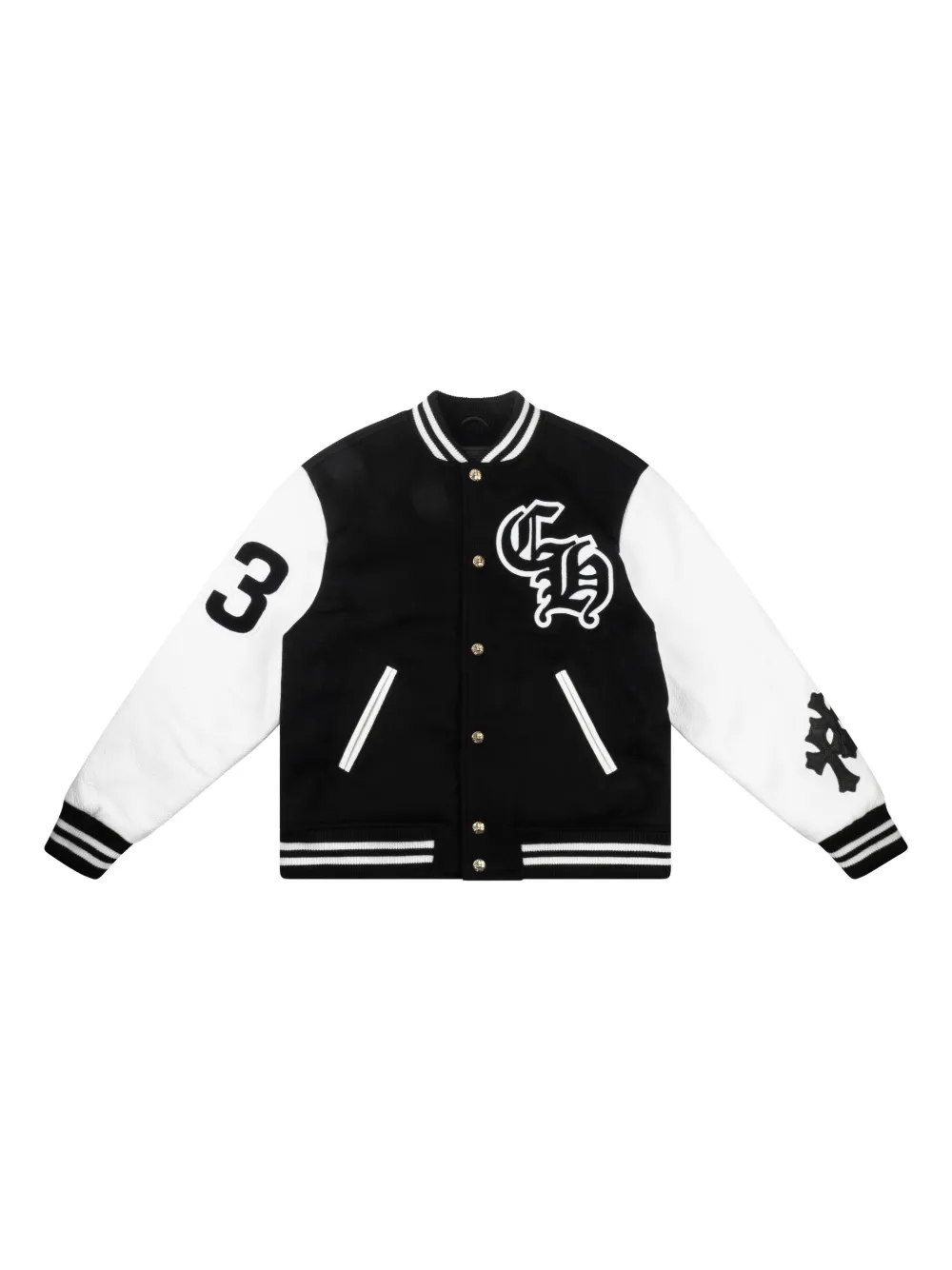

Куртка университетская Eagle Chrome Hearts, черный
