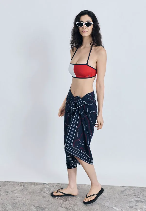

Парео с логотипом для пляжа Tommy Hilfiger, Navy, Синий, Парео с логотипом для пляжа Tommy Hilfiger, Navy