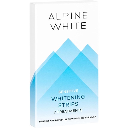 

Отбеливающие полоски ALPINE WHITE Sensitive для заметно более белых зубов всего за 3 дня - профессиональное отбеливание чувствительных зубов. 7 применений (14 отбеливающих полосок).