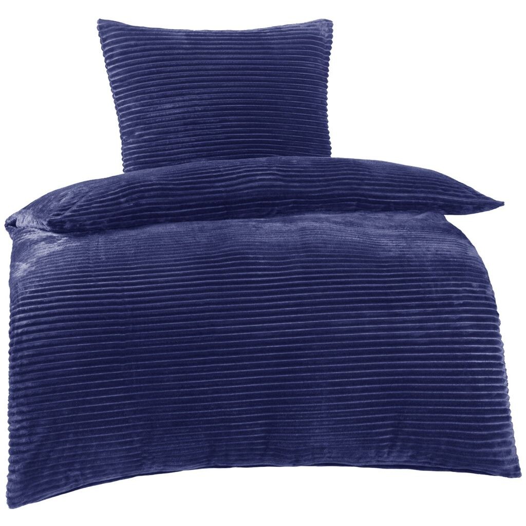 

Постельное белье Aboutyourhome зимнее плюшевое, кашемировый шнур, флис 135х200, 80х80, 2 шт. / Синий aboutyourhome-shop