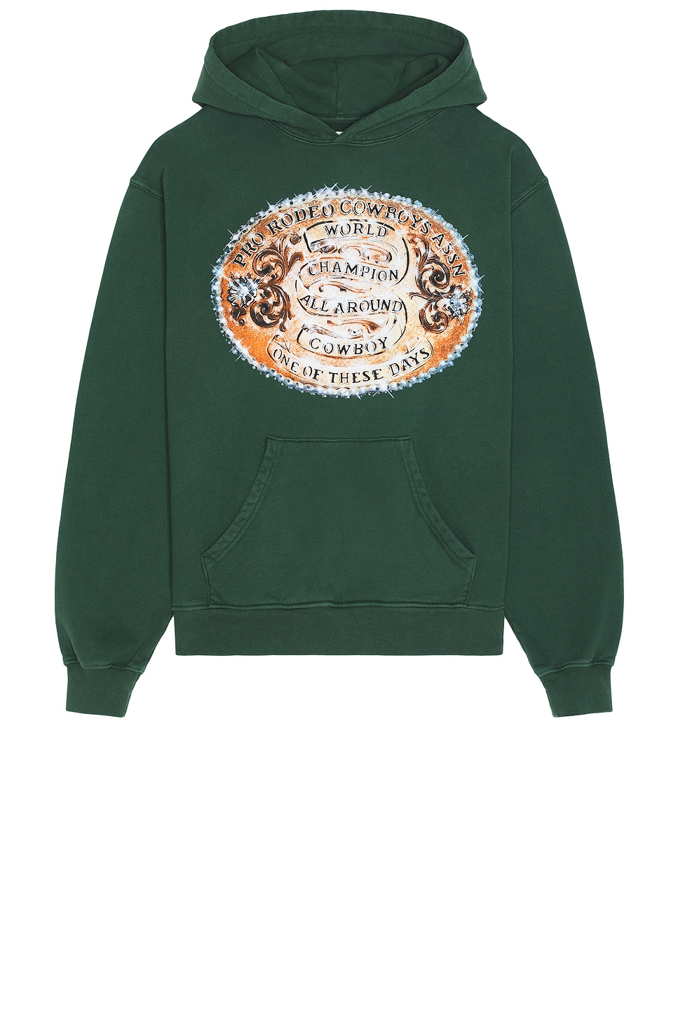 

Толстовка с капюшоном "Чемпионы мира" One Of These Days, washed forest green