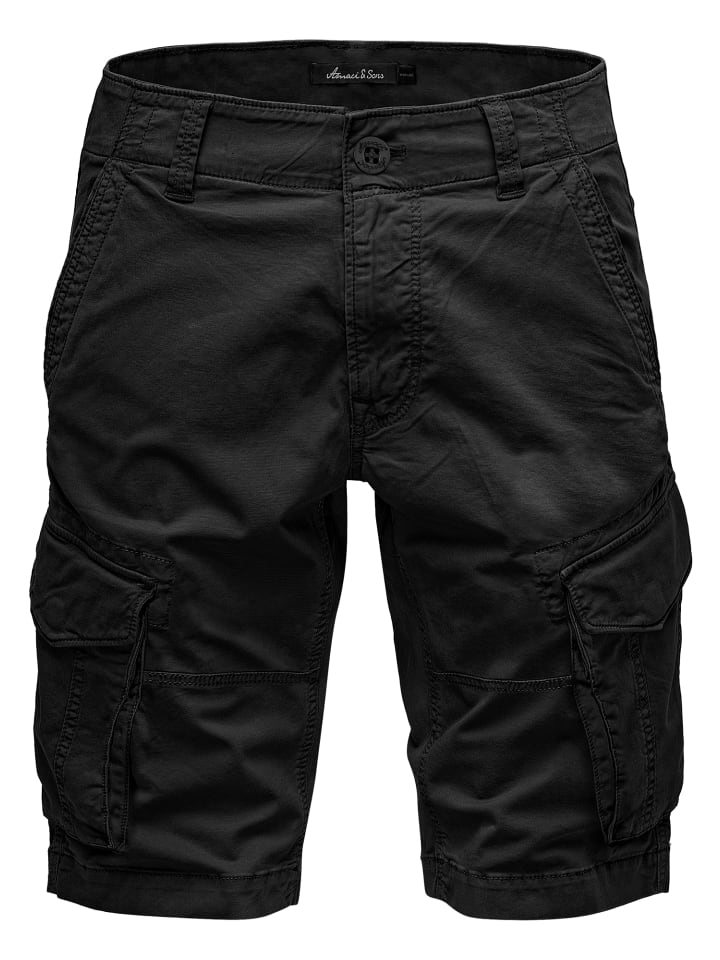 

Тканевые шорты Amaci&Sons, черный