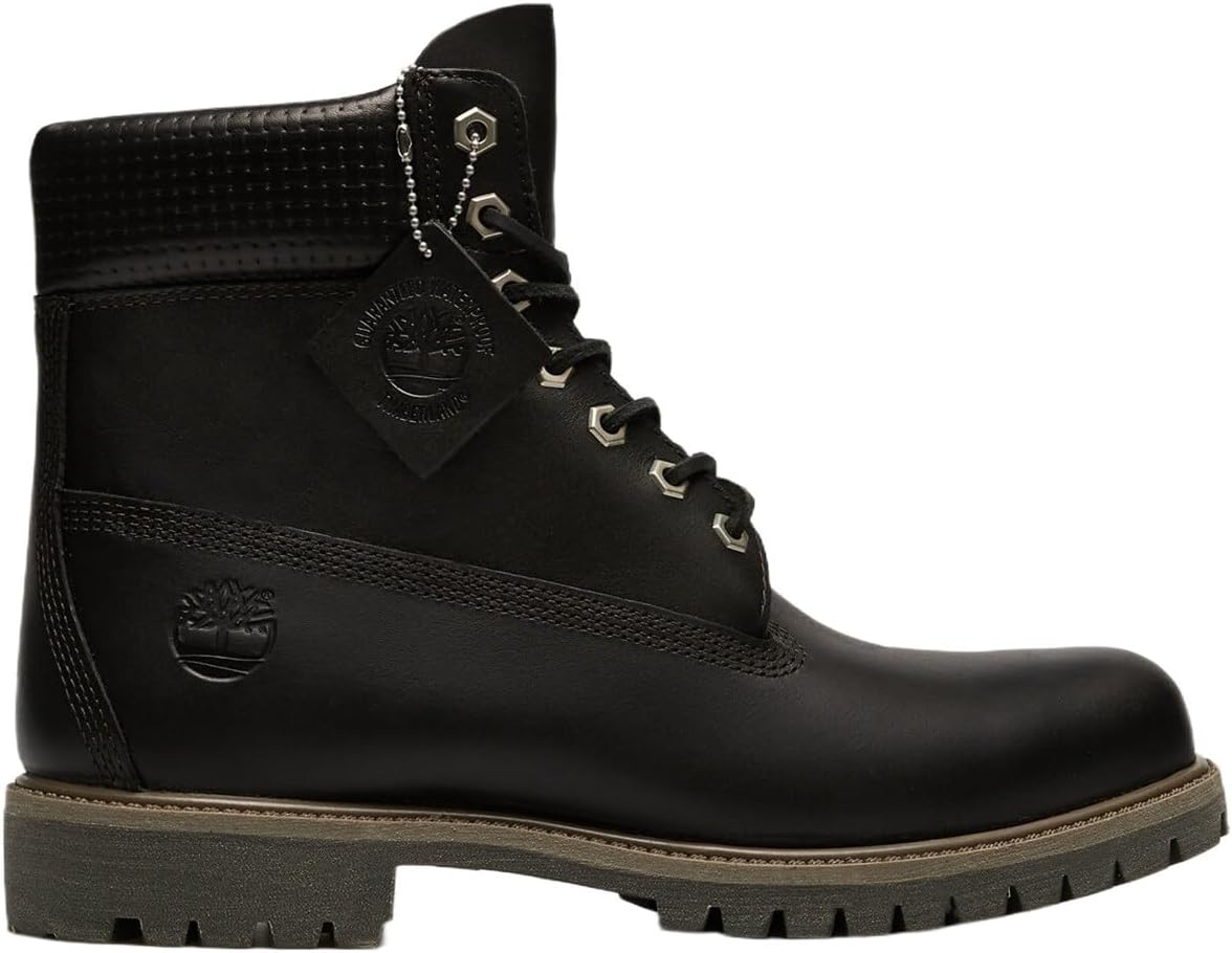 Timberland мужские премиальные 6-дюймовые шнурованные водонепроницаемые ботинки, black, 7.5 Wide