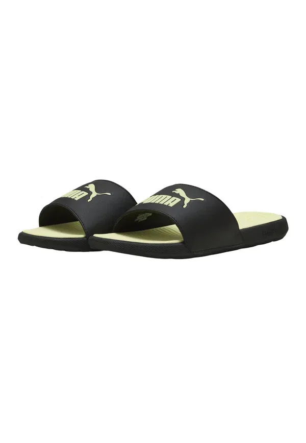 Сланцы Puma Cool Cat 2.0 Jr Pool Slides, черный с яблочно-зеленым — фото 2